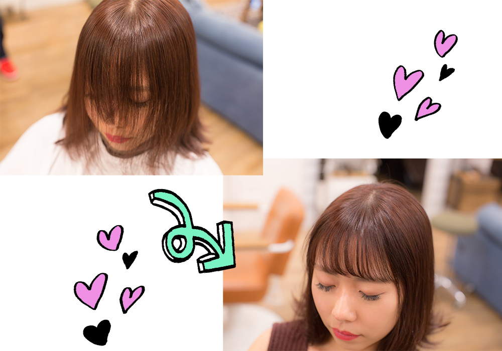 お客様スナップ14 韓国風シースルーバングの作り方 Lilou リル 公式hp